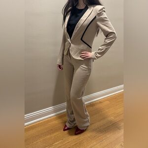 BCX tan set of pant & blazer